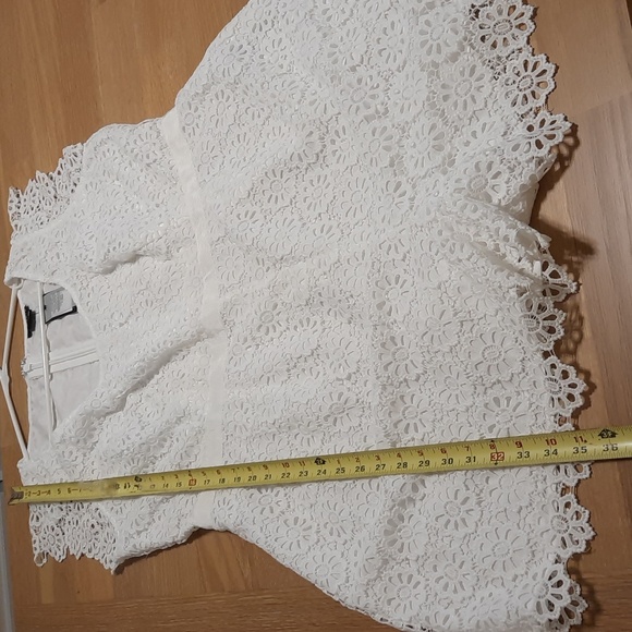 CITY CHIC PLAYSUIT LACE VIBE WOMEN WHITE  ROMPER JUMPSUIT SIZE S/16 NEW - Picture 12 of 14